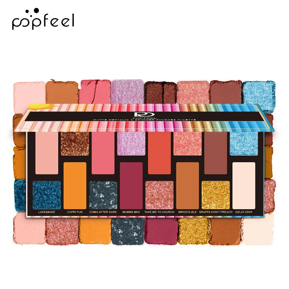 16 Color Glitter Eyeshadow Palette Waterproof-5