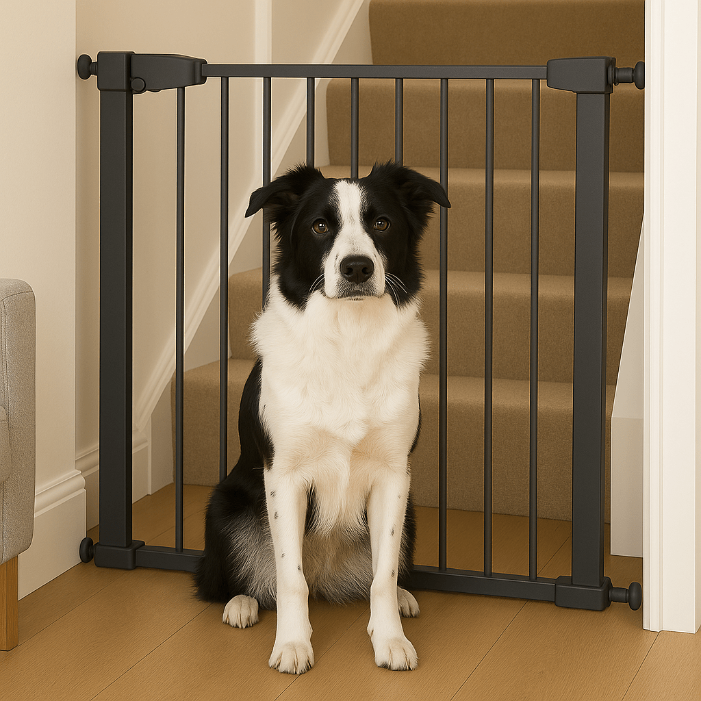 2x FYLO Baby Safety Stair Gate Pressure Fit Extra Wide - Grey