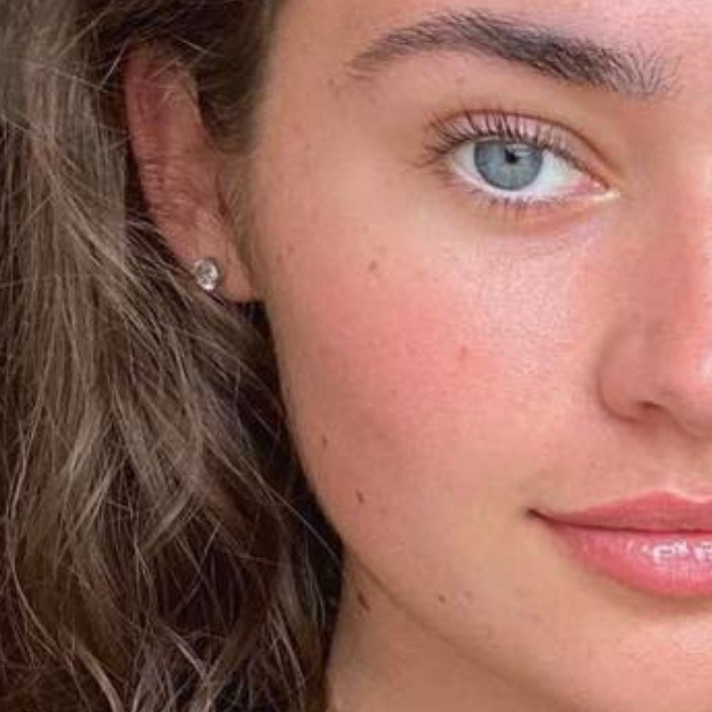 18th Birthday Cubic Zirconia Silver Earrings & Gold Balloons Mini Gift Hamper