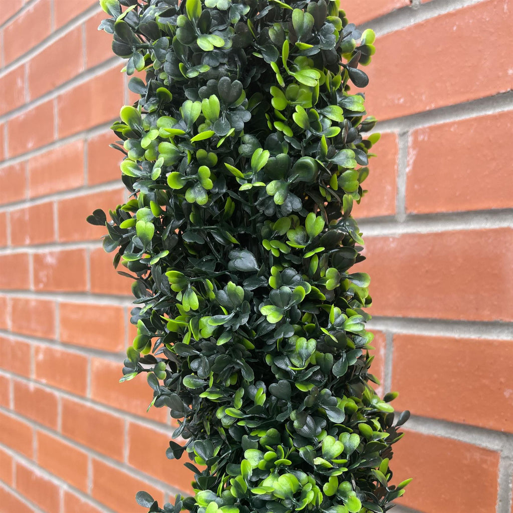 120cm Artificial Natural Boxwood Spiral Topiary