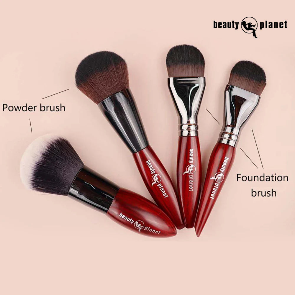Beauty Planet Luxury Horse Hair Makeup Brushes-0