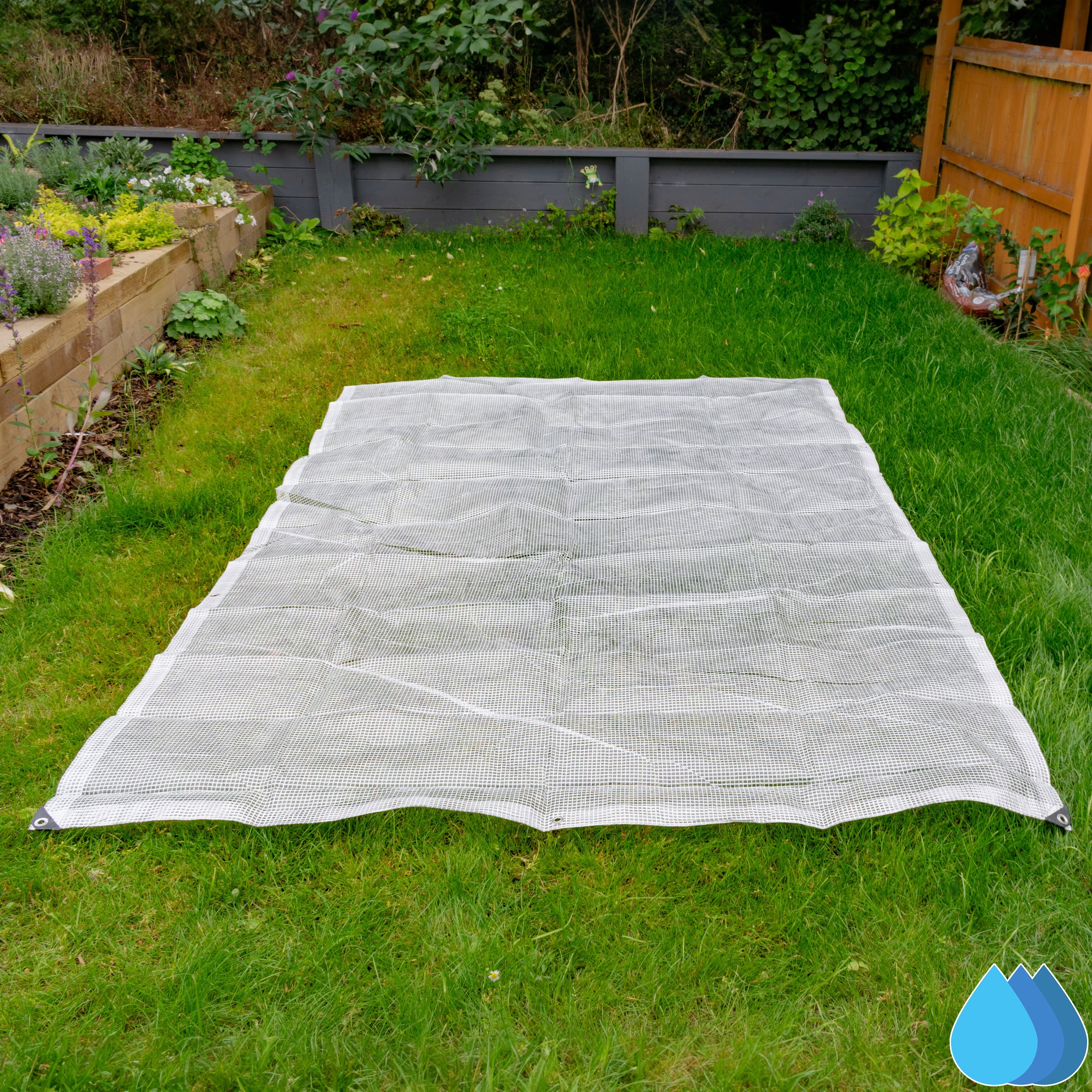 10m x 10m Clear Tarpaulins, M-Grade 100 GSM