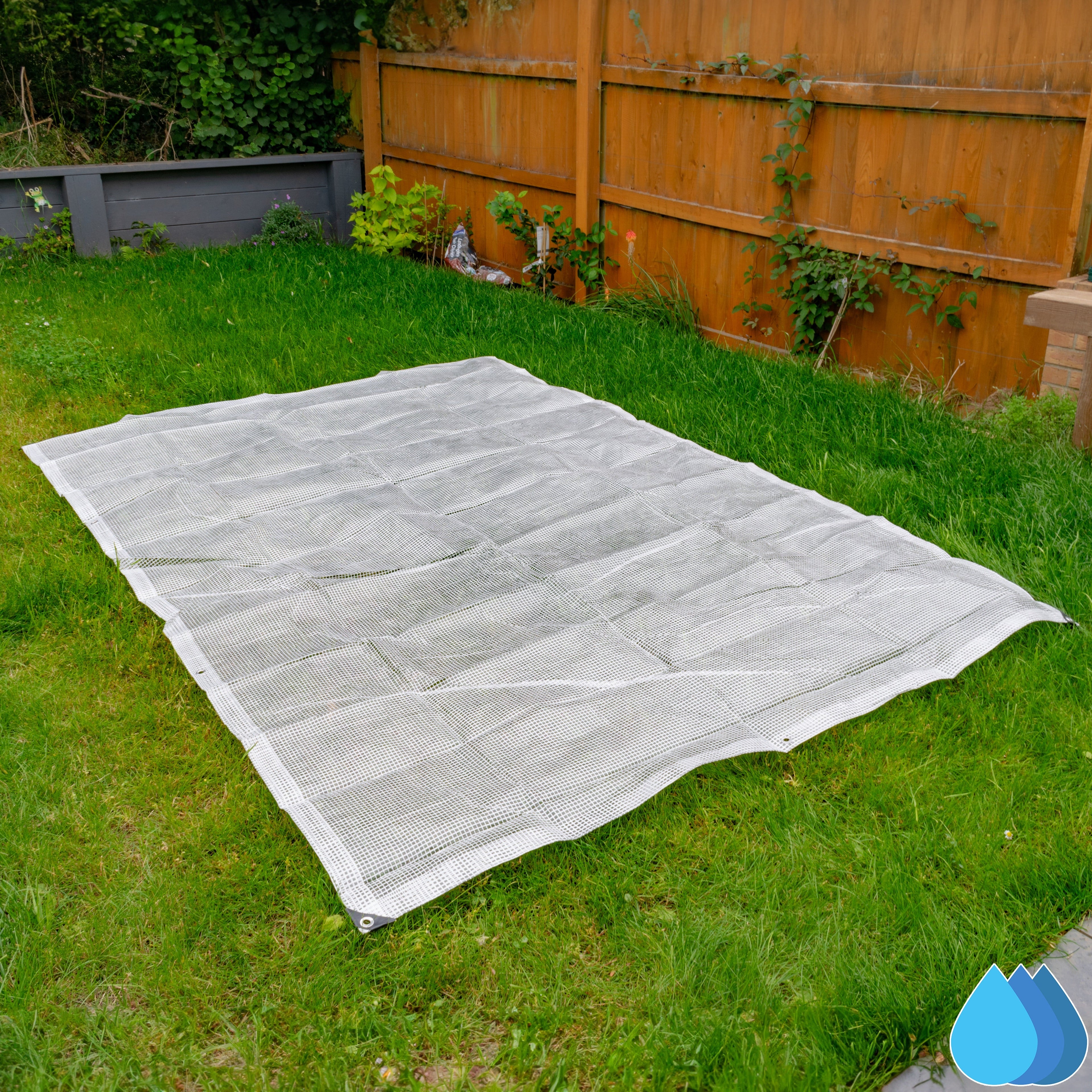 10m x 10m Clear Tarpaulins, M-Grade 100 GSM