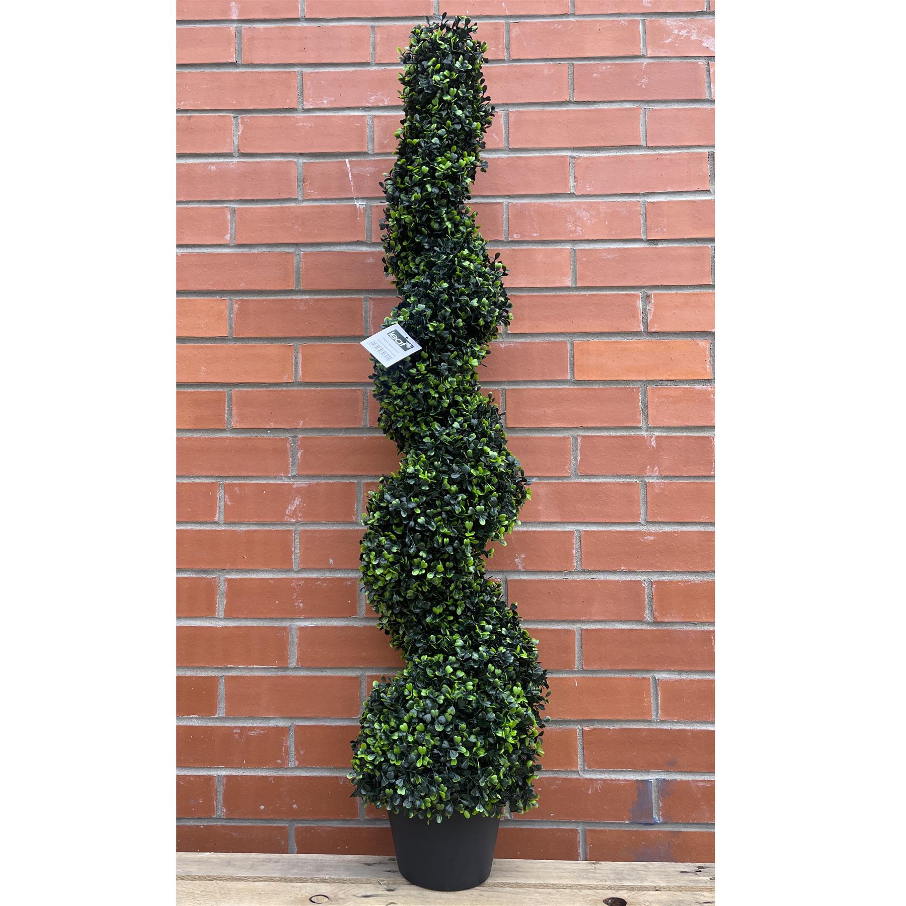 120cm Artificial Natural Boxwood Spiral Topiary