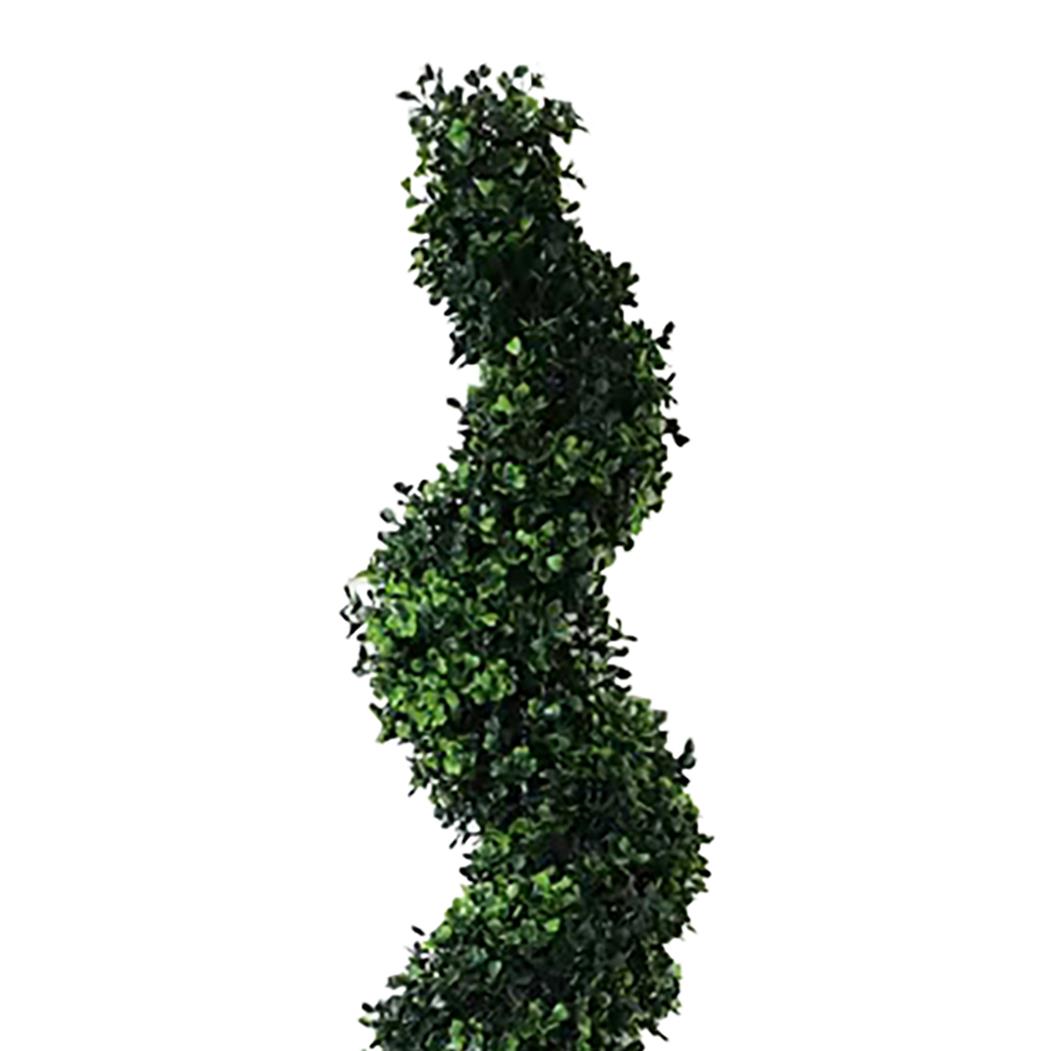 120cm Artificial Natural Boxwood Spiral Topiary